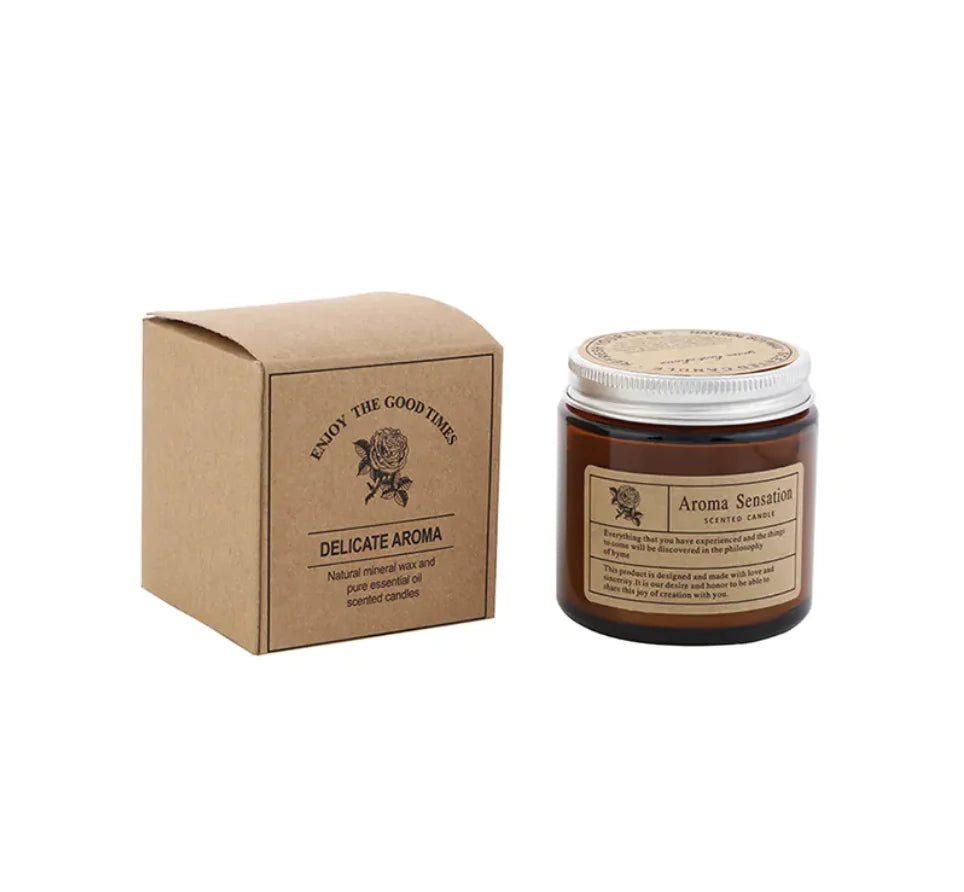 Smokeless Brown Aromatherapy Candle