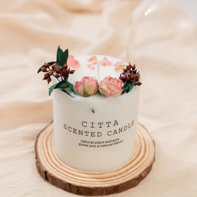 Eco-Friendly Romance Scented Wax Candle Pillars